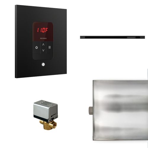 Mr Steam Square Basic Butler Package with Linear SteamHeadin Matte Black