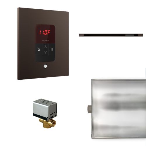 Mr Steam Square Basic Butler Package with Linear SteamHead in Oil Rubbed Bronze