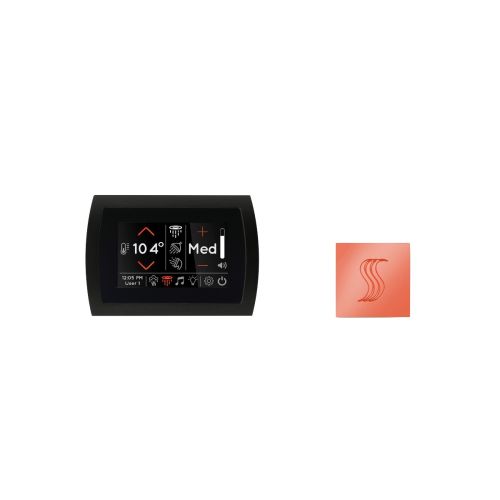 ThermaSol SignaTouch Control and Steam Head Kit Square in Copper