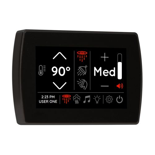 ThermaSol Signatouch 5 Flush Mount Controller in Matte Black
