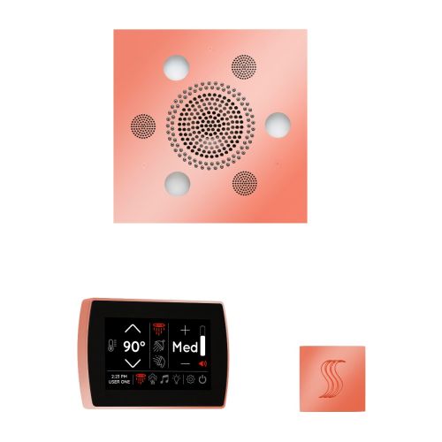 ThermaSol Wellness Steam Package with SignaTouch Square in Copper
