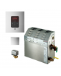Mr Steam MS400EC1 Steam Bath Generator with iTempo Autoflush Square Package In Polished Chrome
